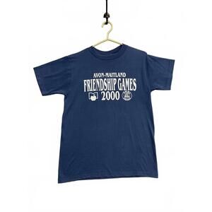 Vintage Y2K Avon-Maitland Friendship Games 2000 Viking Volunteer T-Shirt Medium